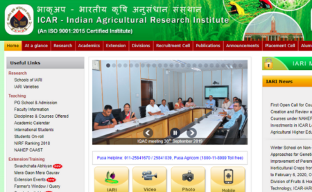 DVS (ICAR – IARI) Delhi Recruitment 2019