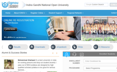 IGNOU January 2020 Re-Registration