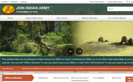 Indian Army TGC TEC Notification