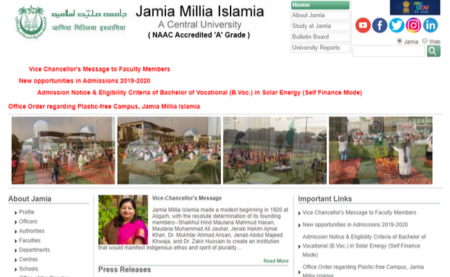 Jamia Millia Islamia Admission 2019