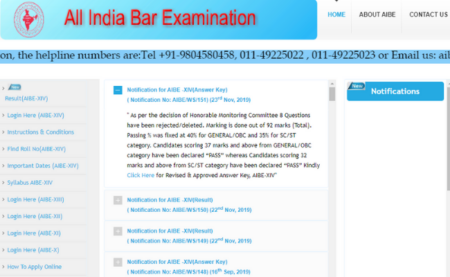 All India Bar Examination 2019 Results