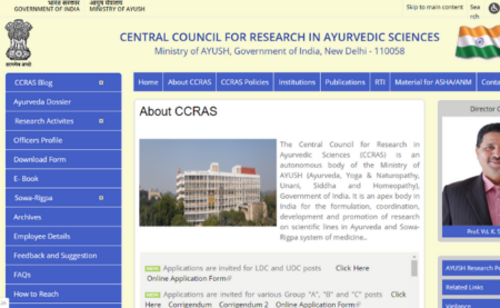 CCRAS Recruitment 2019