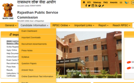 RPSC Senior Scientific Officer Answer Key