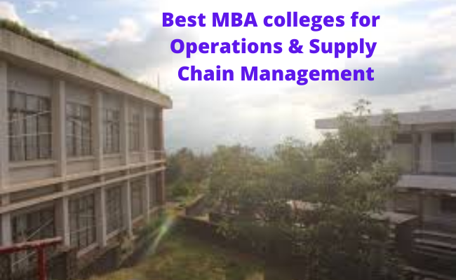 best universities for phd in supply chain management in india