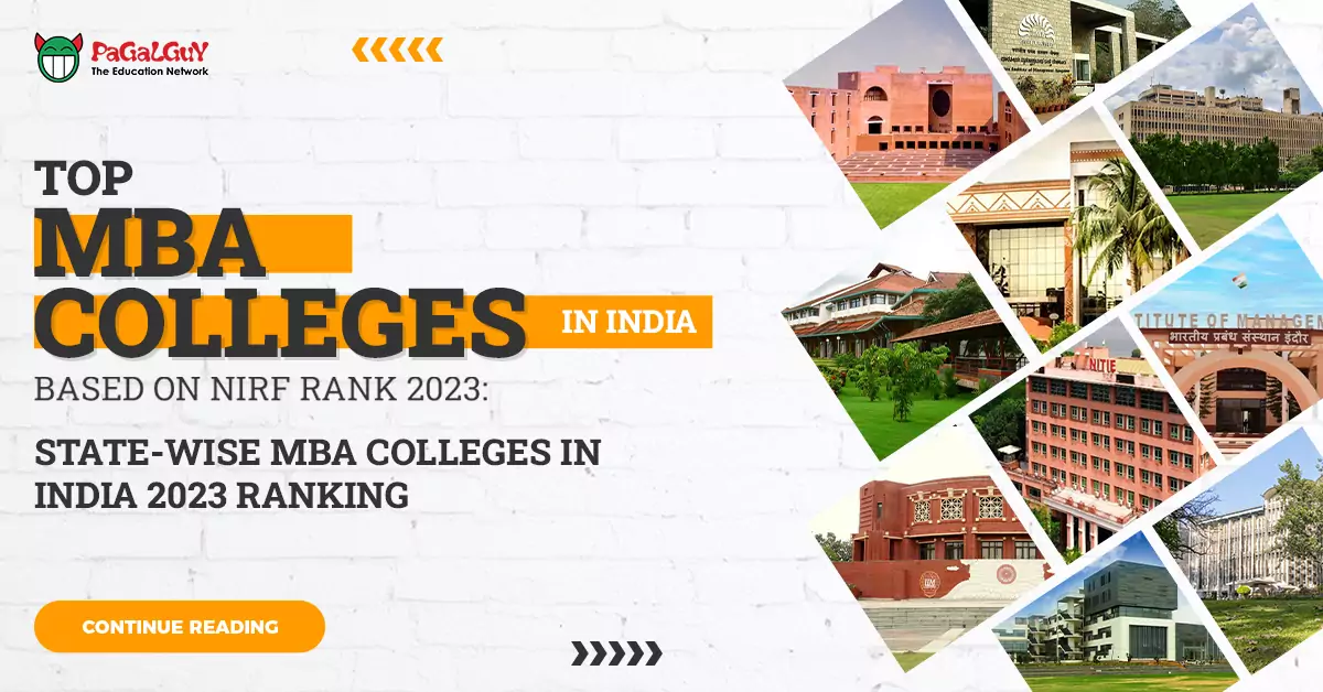 Top MBA Colleges in India based on NIRF Rank 2023 Statewise MBA