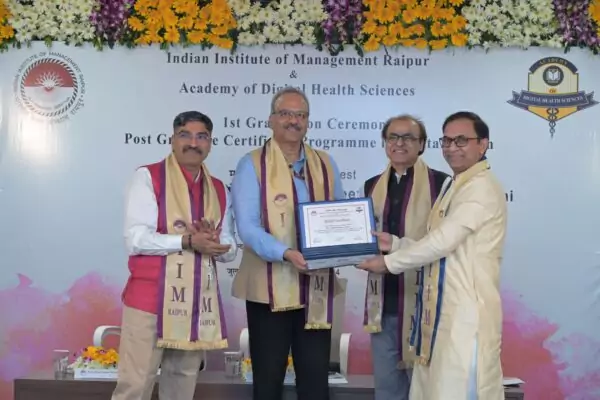 IIM Raipur Celebrates First Graduating Class of 41 from Post-Graduate Certified Digital Health Professional (CDHP) Program