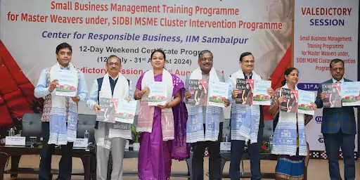 IIM SAMBALPUR HOSTS BUYER SELLER MEET FOR MASTER WEAVERS TO EMPOWER THE TRADITIONAL HANDLOOM SECTOR