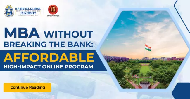 MBA Without Breaking the Bank: O.P. Jindal Global University’s Affordable, High-Impact Online Program